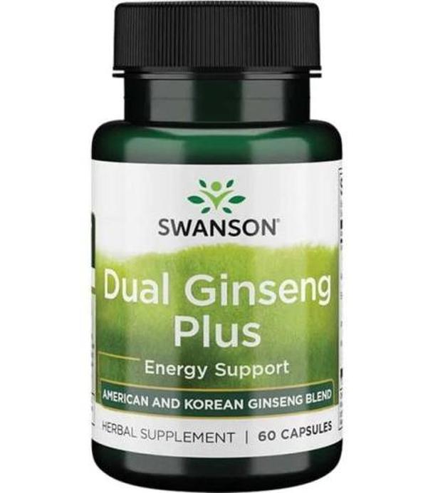 SWANSON Dual Ginseng Plus - 60  kaps.