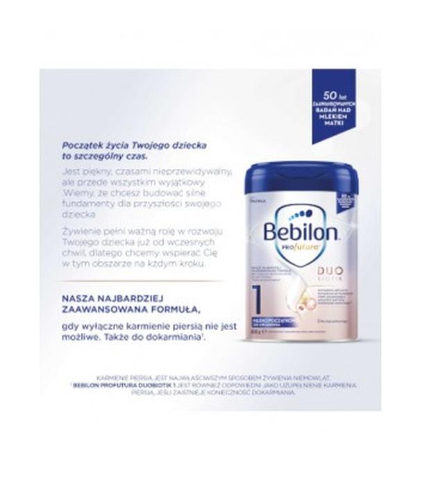 Bebilon PROfutura DUOBIOTIK 1, mleko początkowe od urodzenia, proszek, 800 g
