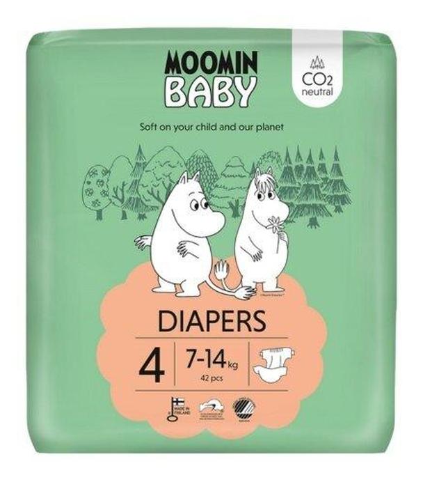 MOOMIN Baby Pieluszki 4 MAXI 7-14 kg, 42 sztuki