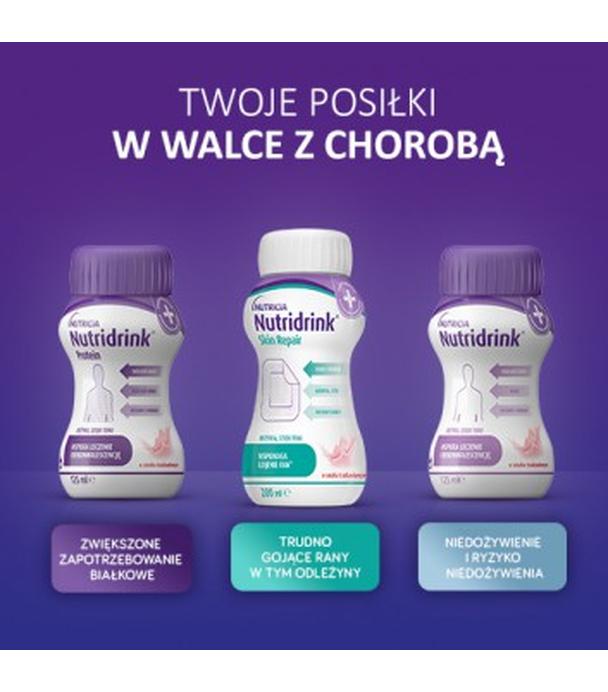 NUTRIDRINK o smaku truskawkowym, 4 x 125 ml - ważny do 2024-11-17