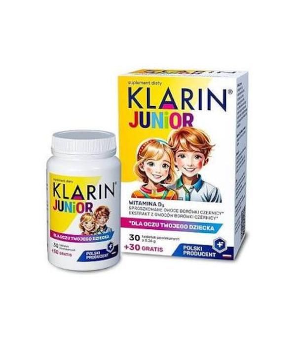 Klarin Junior, tabletki powlekane, 30 + 30 sztuk