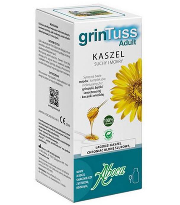 ABOCA Grintuss Adult Syrop - 128 g. Na suchy i mokry kaszel u dzieci od 12. r. ż. i dorosłych.