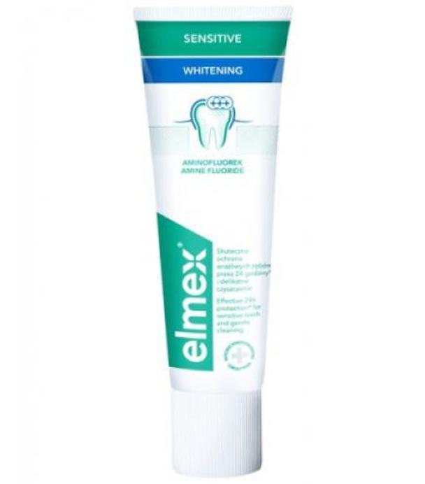 Elmex Sensitive Whitening, pasta do zębów wybielająca, 75 ml