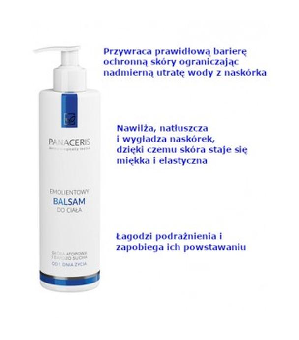 Panaceris Emolientowy Balsam do ciała skóra atopowa i bardzo sucha od 1. dnia życia, 400 ml