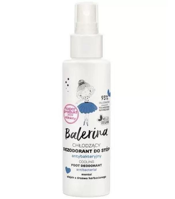 Flos-Lek Balerina, chłodzący dezodorant do stóp antybakteryjny, 100 ml