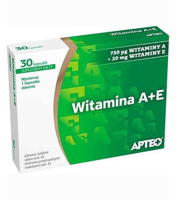 APTEO Witamina A+E - 30 kaps. - ważny do 2025-10-31