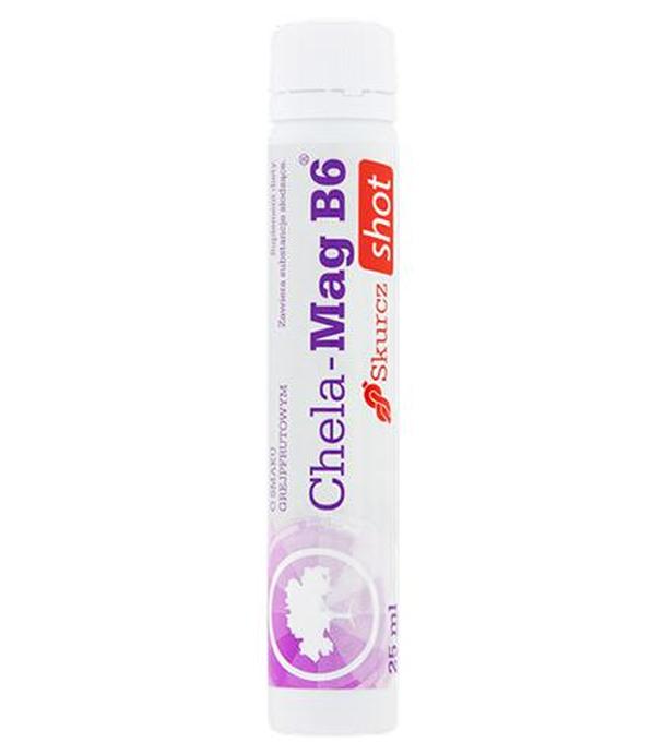 OLIMP Chela-Mag B6 Skurcz Shot smak grejpfrutowy, 25 ml, cena, opinie, właściwości