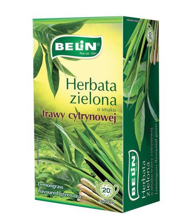 Belin Herbata zielona o smaku trawy cytrynowej, 20 x 1,75 g
