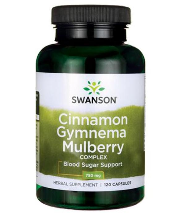 SWANSON Cinnamon Gymnema Mulberry complex - 120 kaps.