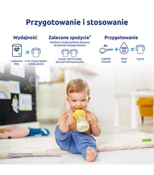 Bebiko Junior 3 Nutriflor Expert, 700 g, Mleko modyfikowane po 1. roku życia