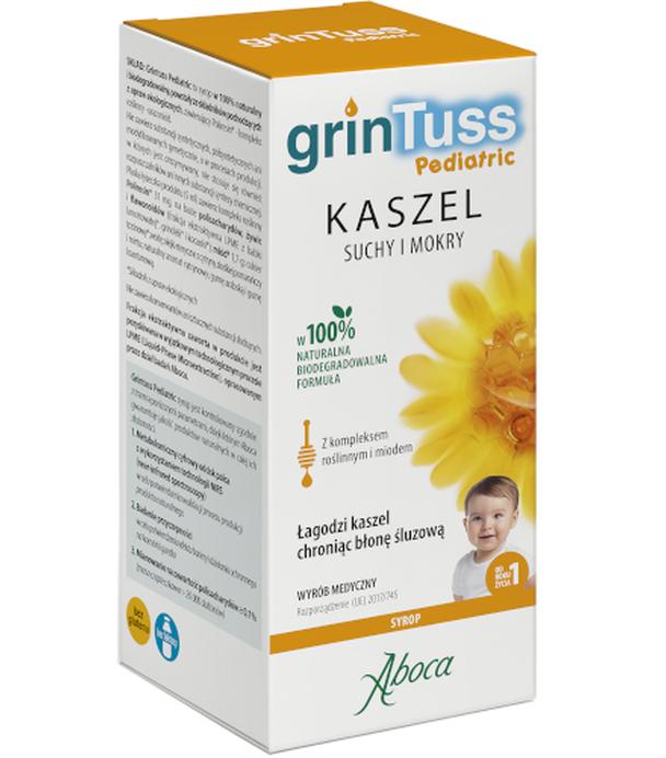 GrinTuss Pediatric, syrop na kaszel suchy i mokry, 180 g