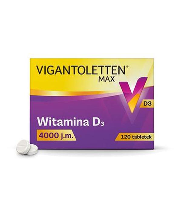 Vigantoletten MAX Witamina D3 4000 j.m., tabletki, 120 sztuk
