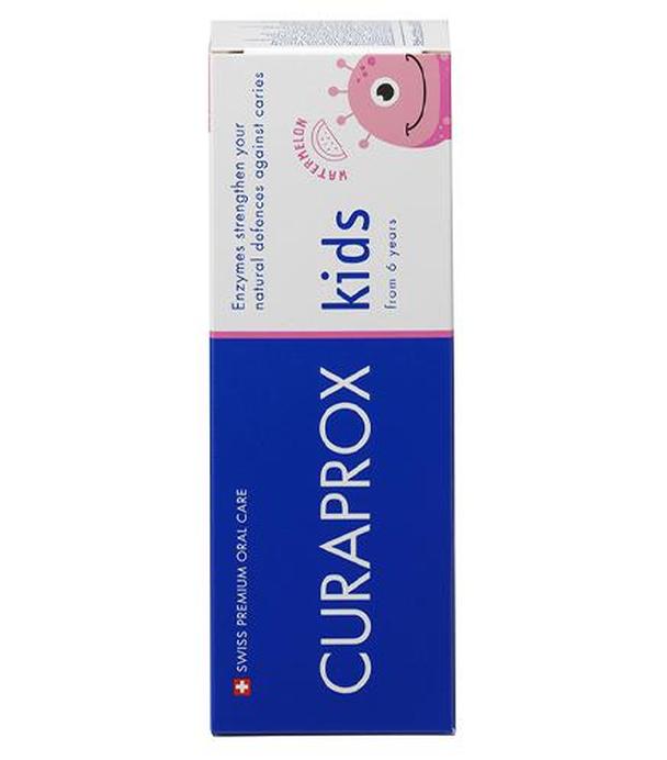 Curaprox Kids Pasta do zębów dla dzieci z fluorem arbuzowa, 60 ml, cena, wskazania, właściwości