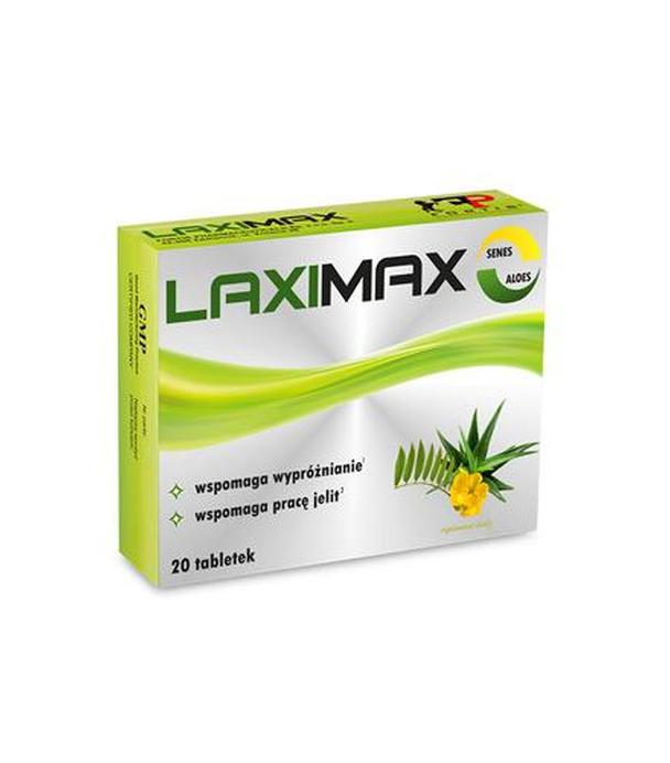 Laximax - 20 tabl. - cena, opinie, właściwości