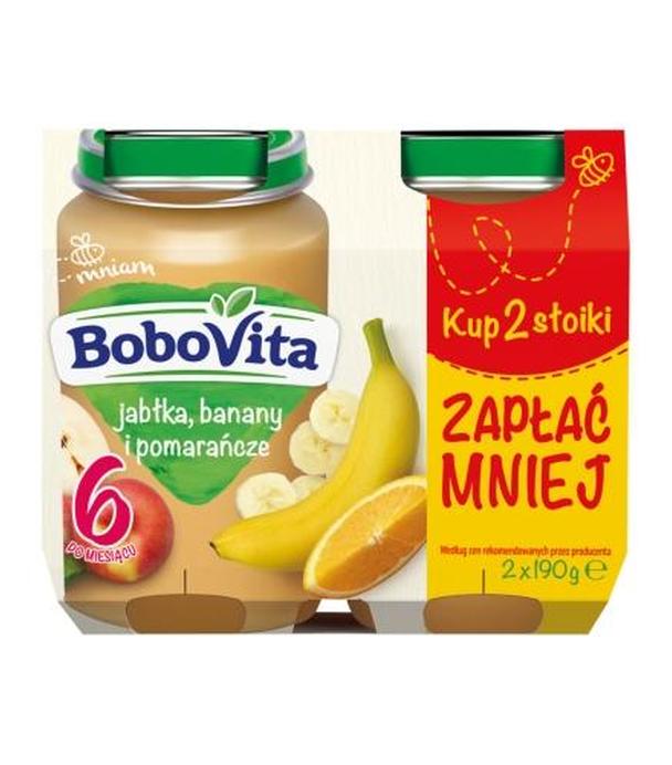 BoboVita Jabłka, banany i pomarańcze, po 6 miesiącu - 2 x 190 g - cena, opinie, właściwości