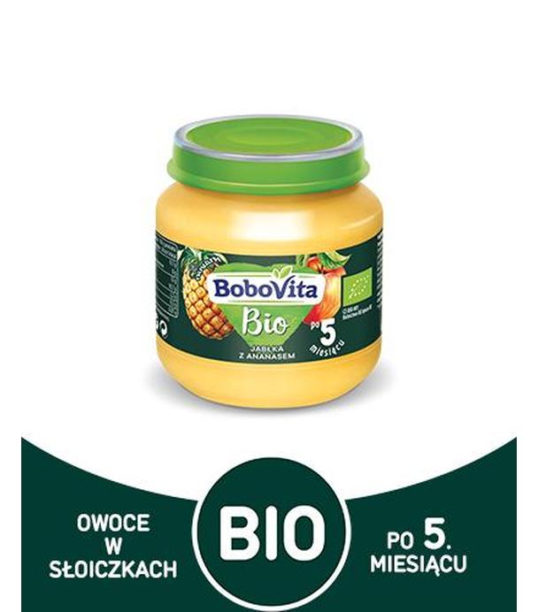 BoboVita Bio Jabłka z ananasem po 5 m-cu - 125 g Przecier owocowy - cena, opinie, skład