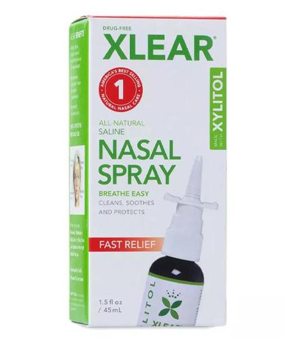 Xlear Płyn do płukania nosa, 45 ml, cena, opinie, właściwości