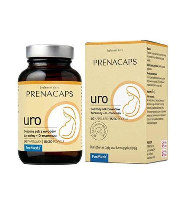 ForMeds Prenacaps Uro Dla kobiet w ciąży oraz karmiących piersią - 60 kaps. - cena, opinie, właściwości