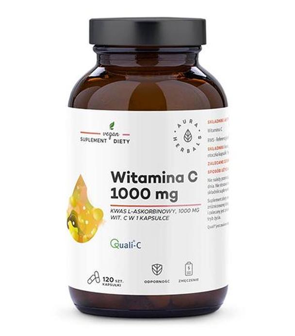 Aura Herbals Witamina C 1000 mg kwas l-askorbinowy, 120 kapsułek