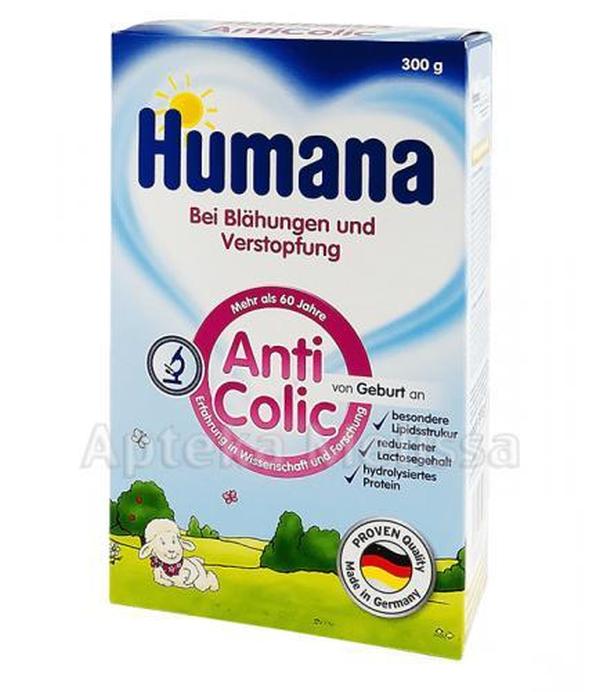 HUMANA ANTICOLIC Mleko modyfikowane w proszku przy wzdęciach, zaparciach i kolkach - 300 g