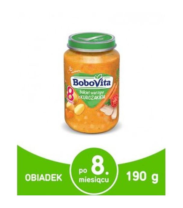 BOBOVITA Bukiet warzyw z kurczakiem po 8 m-cu - 190 g