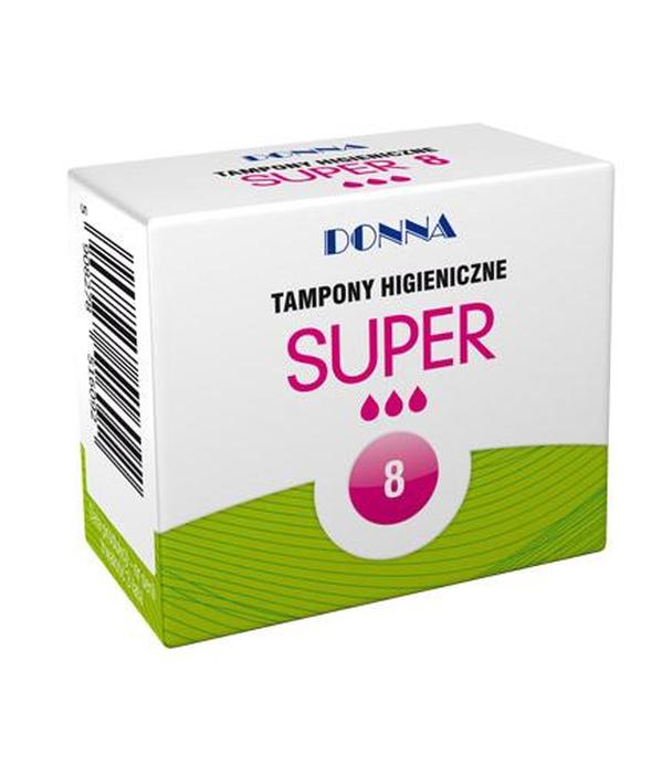 Donna Super Tampony higieniczne  - 8 szt. - cena, opinie, wskazania