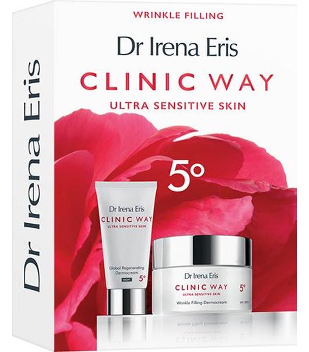 Dr Irena Eris Zestaw Clinic Way 5º Dermokrem Wypełniający Zmarszczki SPF20 50 ml + Dermokrem Globalnie Regenerujący na noc 30 ml [ZESTAW] 1 sztuka