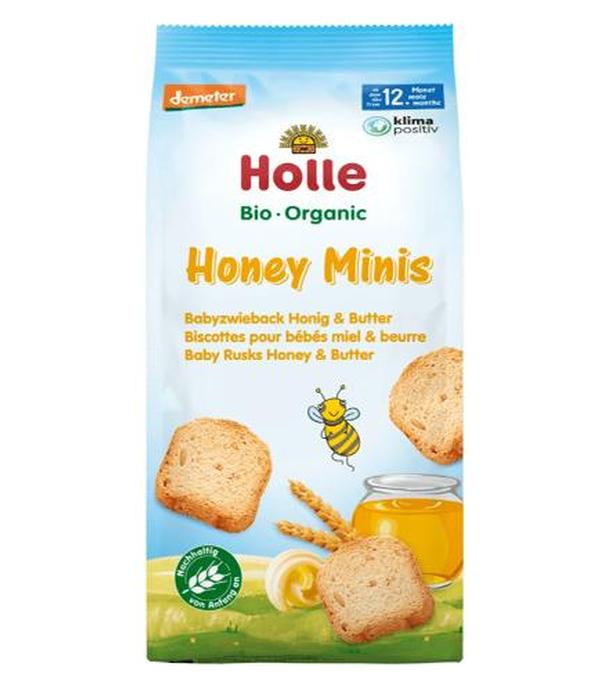 Holle Mini sucharki z miodem i masłem, 100 g - ważny do 2025-08-03