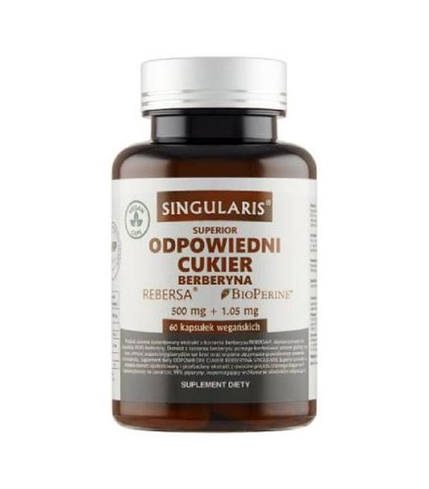 SINGULARIS Superior Odpowiedni cukier Berberyna, 60 kapsułek