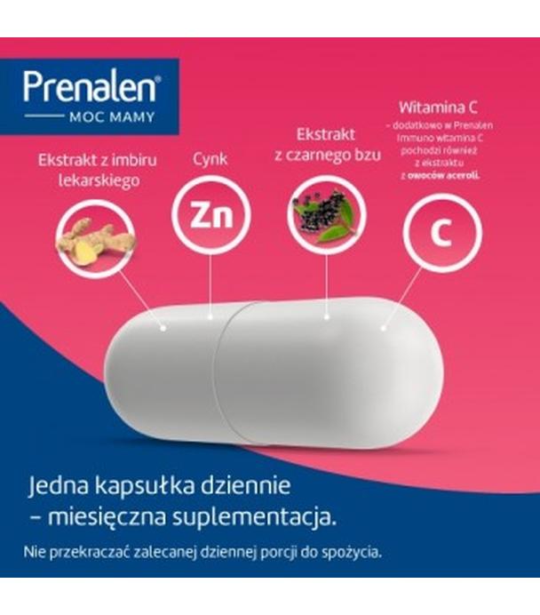 Prenalen Immuno formuła, 30 kaps., cena, opinie, składniki - ważny do 2024-11-30