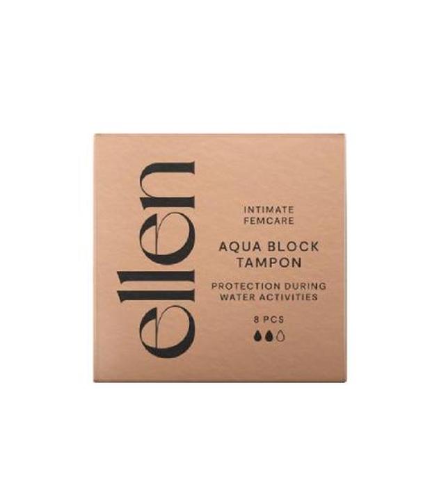 Ellen Aqua Block tampony, 8 sztuk