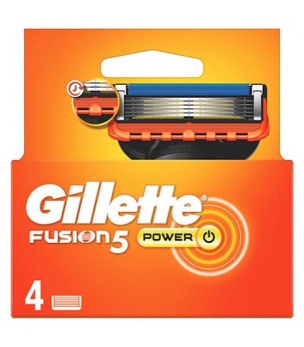 Gillette Fusion5 Power Ostrza wymienne do maszynki do golenia dla mężczyzn, 4 sztuki