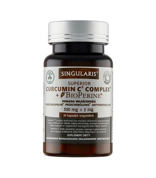 SINGULARIS SUPERIOR CURCUMIN C3 COMPLEX + BIOPERINE - 30 kaps.