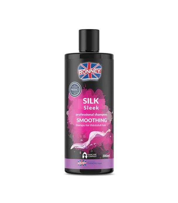 Ronney Professional Shampoo Smoothing Silk Sleek Szampon wygładzający do włosów cienkich i matowych, 300 ml