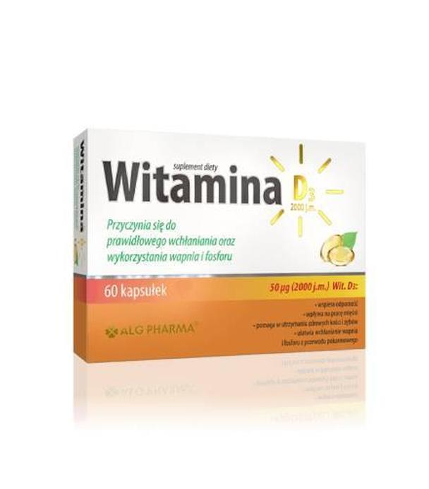 Alg Pharma witamina D3 2000 j.m. 60 kapsułek - ważny do 2025-08-31