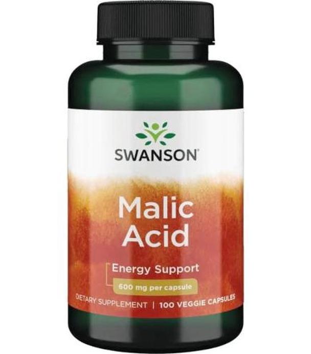 SWANSON Kwas jabłkowy 600 mg - 100 kaps.