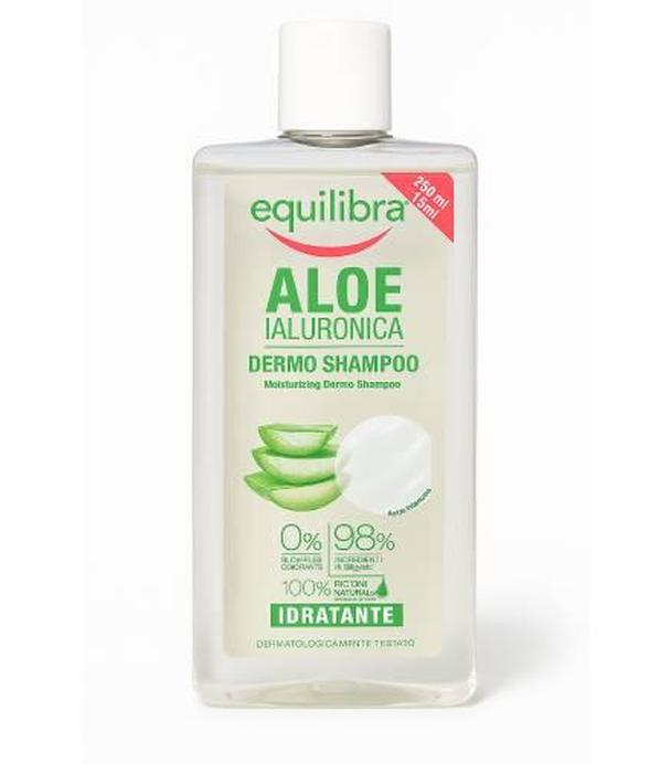 Equilibra, szampon nawilżający, aloes i kwas hialuronowy, 265 ml