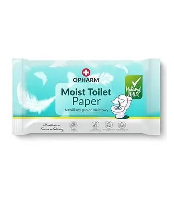 Opharm Moist Toilet Paper, nawilżany papier toaletowy, 48 sztuk