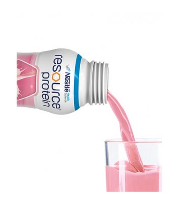 Resource Protein, płyn, smak truskawkowy, 4 x 200 ml - ważny do 2025-07-17