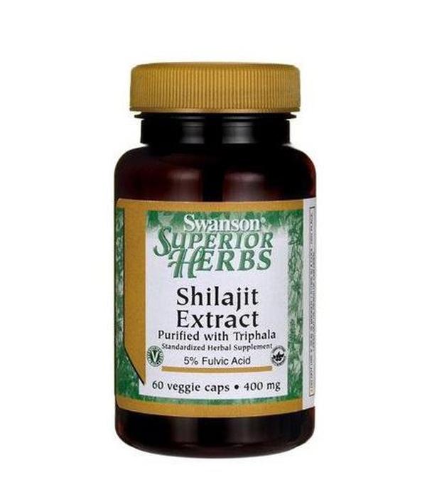 Swanson Shilajit Extract - 60 kaps. - cena, opinie, właściwości