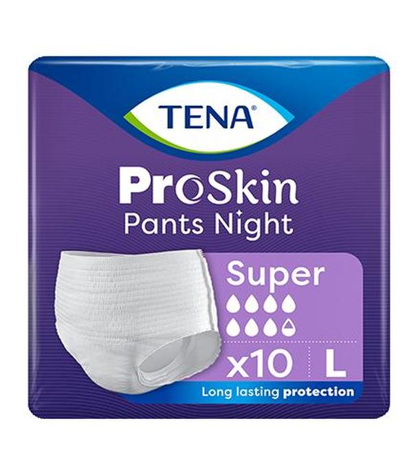 Tena Pants ProSkin Night majtki chłonne super L, 10 sztuk