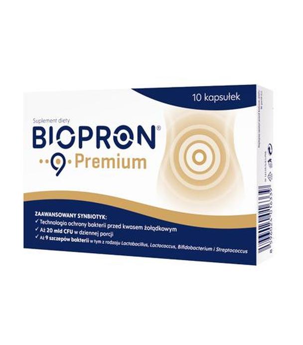 BIOPRON 9 PREMIUM - 10 kaps. - równowaga mikroflory jelitowej - cena, dawkowanie, opinie