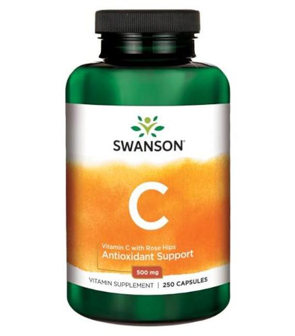 SWANSON Witamina C z dziką różą 500 mg - 250 kaps.