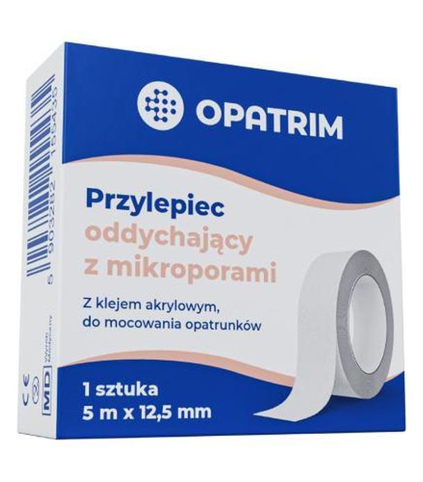 Opatrim przylepiec oddychający z mikroporami 5 m x 12,5 mm, 1 sztuka