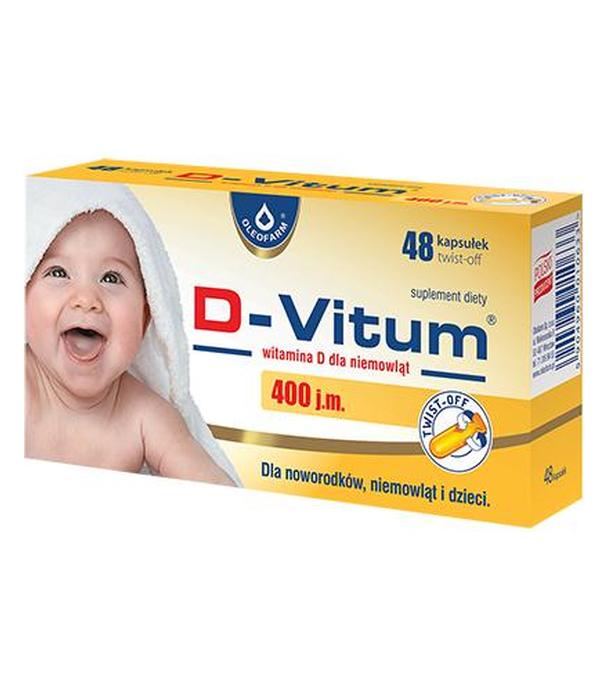 D-VITUM Witamina D dla niemowląt twist-off - 48 kaps.