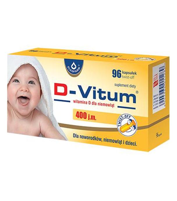 D-VITUM Witamina D dla niemowląt twist-off - 96 kaps.