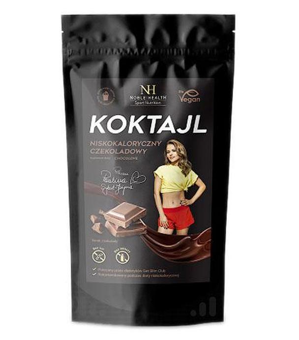 NOBLE HEALTH Koktajl niskokaloryczny czekoladowy - 200 g - dla wegan, zaspokaja głód