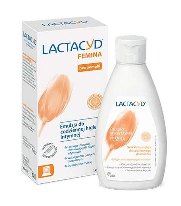 LACTACYD FEMINA Emulsja do codziennej higieny intymnej - 200 ml