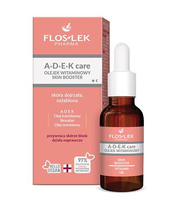 Floslek A+D+E+K Care Olejek witaminowy Skin Booster, 30 ml