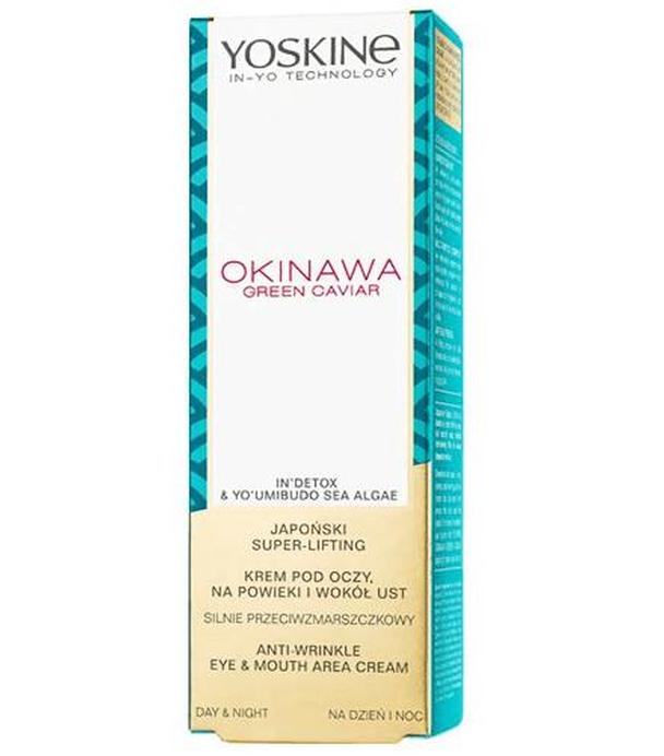 YOSKINE OKINAWA GREEN CAVIAR Krem pod oczy, na powieki i wokół ust dzień/noc - 15 ml - cena, opinie, właściwości